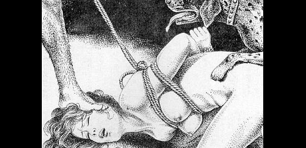  Slaves to rope japanese art bizarre bondage extreme bdsm painful cruel punishment asian fetish